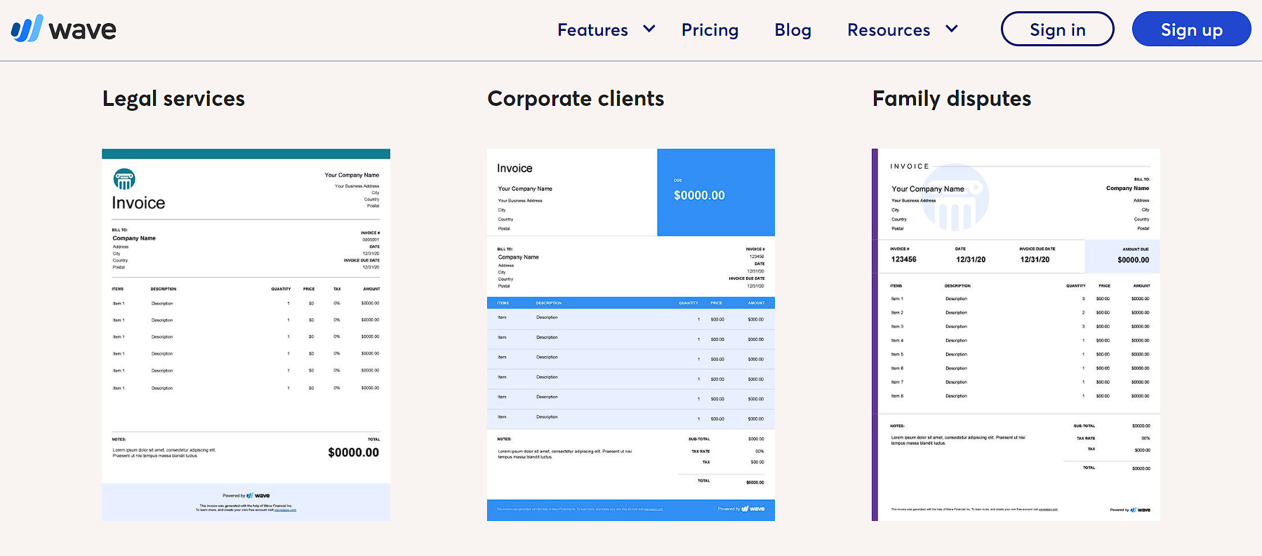 Choose the best invoice template for your law firm
