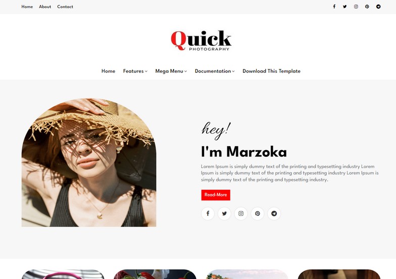 Quick Blogger Template