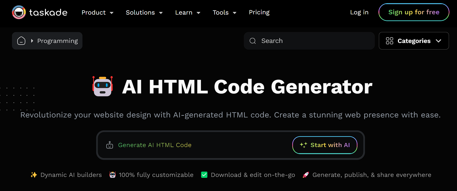 AI HTML Code Generator