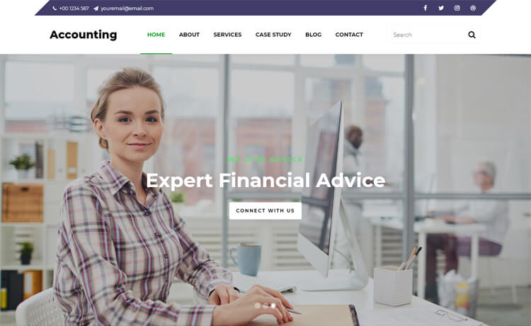 Accounting – Free Bootstrap 4 HTML5 Responsive Business Website Template