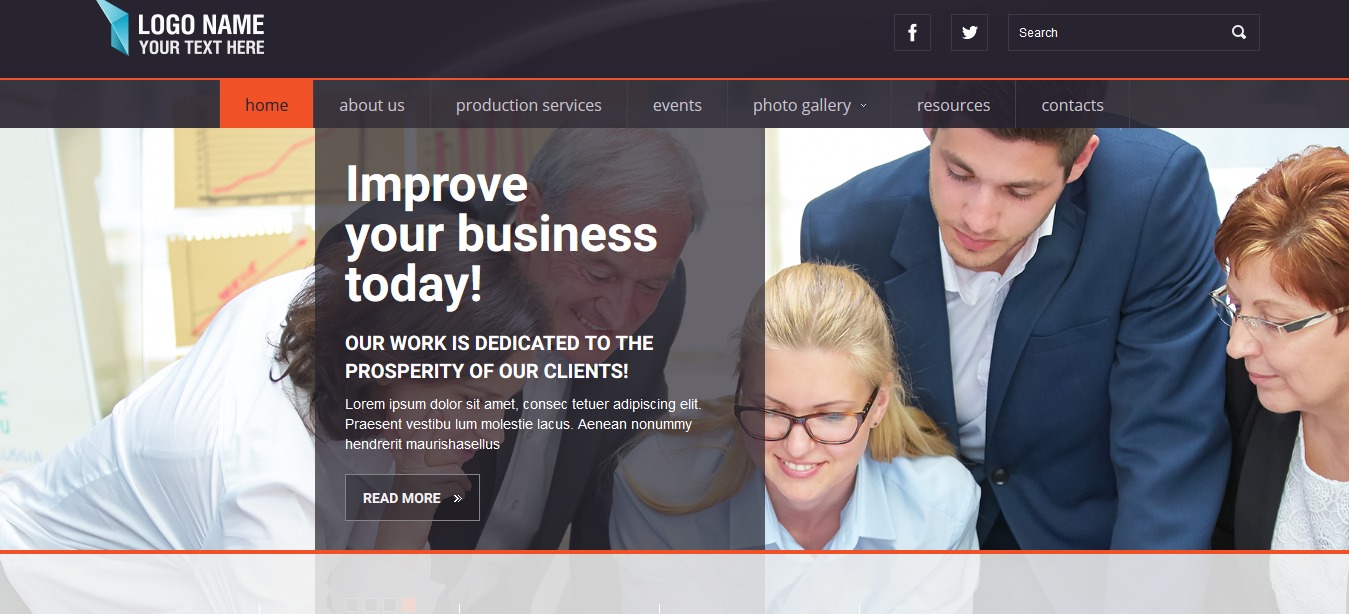 Corporate - free Bootstrap Website Template 