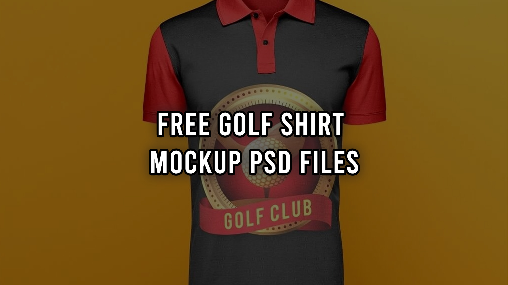 Free Golf Shirt Mockup PSD Files