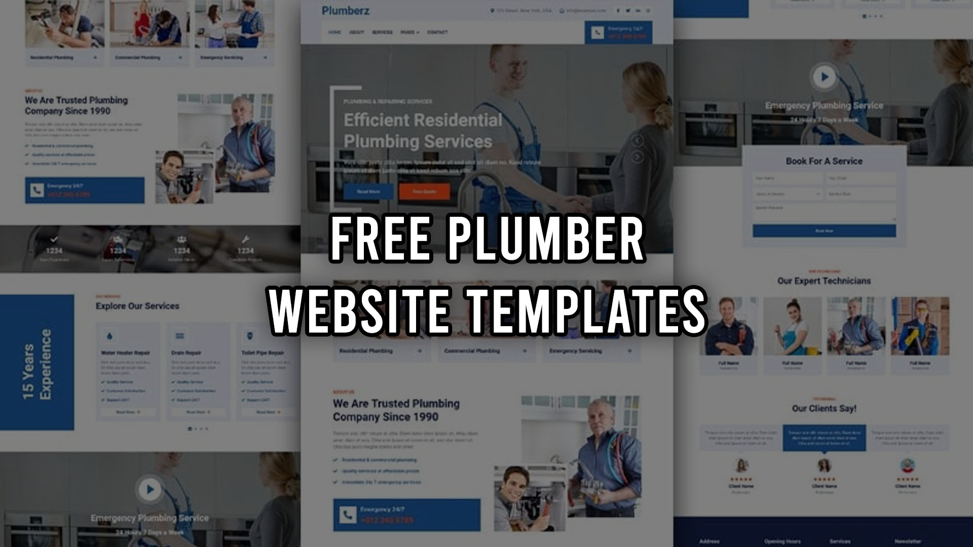 Free Plumber Website Templates