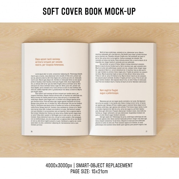 Book pages mock up design